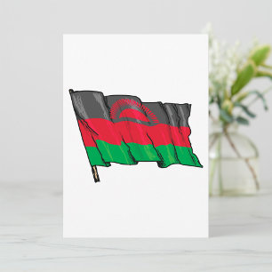 Flagge Malawis Einladung