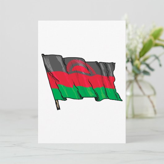 Flagge Malawis Einladung