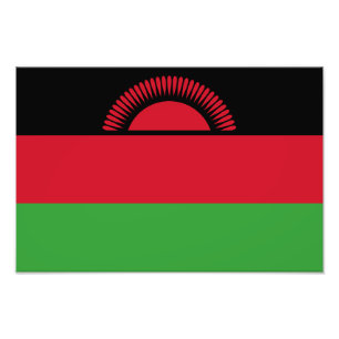 Flagge Malawis Fotodruck