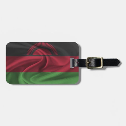 Flagge Malawis Gepäckanhänger (Vorderseite horizontal)