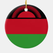 Flagge Malawis Keramik Ornament (Hinten)