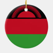 Flagge Malawis Keramik Ornament (Hinten)