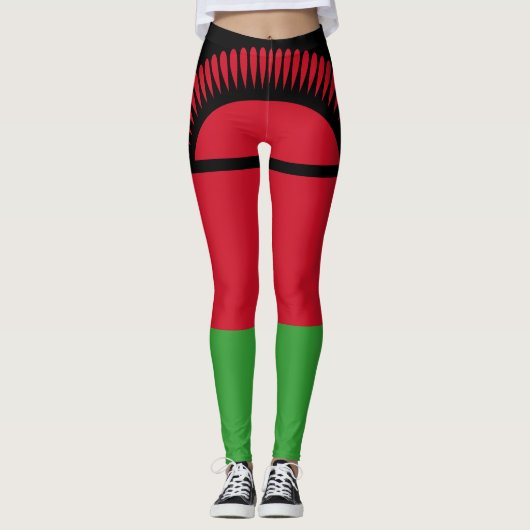 Flagge Malawis Leggings (Vorderseite)