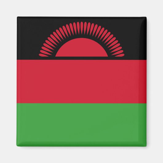 Flagge Malawis Magnet (Vorne)