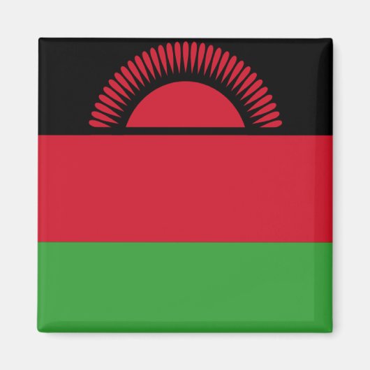 Flagge Malawis Magnet (Vorne)