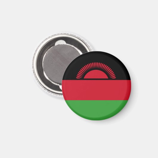 Flagge Malawis Magnet (Vorderseite/Rückseite)