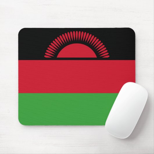 Flagge Malawis Mousepad (Mit Mouse)