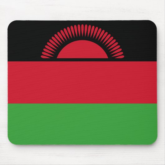 Flagge Malawis Mousepad (Vorne)