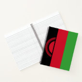 Flagge Malawis Notizblock (Innenseite)