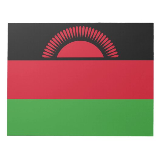Flagge Malawis Notizblock (Vorderseite)