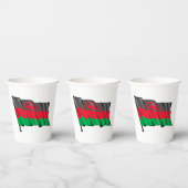 Flagge Malawis Pappbecher