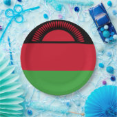 Flagge Malawis Pappteller (Party)