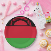 Flagge Malawis Pappteller (Party)