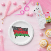 Flagge Malawis Pappteller (Party)