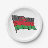 Flagge Malawis Pappteller (Vorderseite)