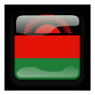 Flagge Malawis Poster