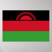 Flagge Malawis Poster (Vorne)