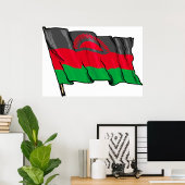Flagge Malawis Poster