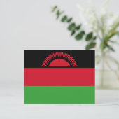 Flagge Malawis Postkarte (Stehend Vorderseite)
