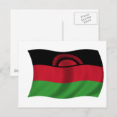Flagge Malawis Postkarte (Vorne/Hinten)