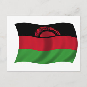 Flagge Malawis Postkarte