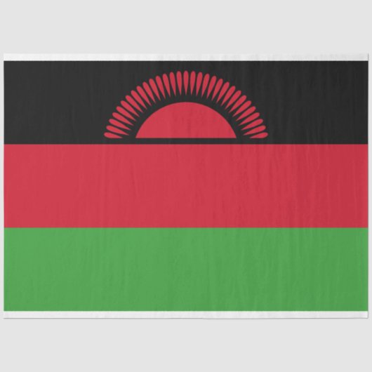 Flagge Malawis Seidenpapier (Vorderseite)