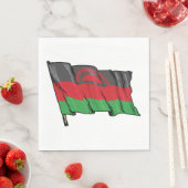Flagge Malawis Serviette (Beispiel)