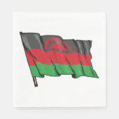 Flagge Malawis Serviette (Vorderseite)
