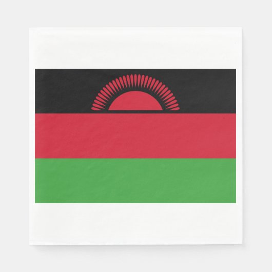 Flagge Malawis Serviette (Vorderseite)
