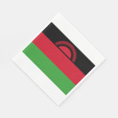 Flagge Malawis Serviette (Ecke)