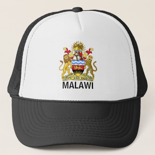 Flagge Malawis Truckerkappe (Vorderseite)