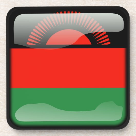Flagge Malawis Untersetzer (Vorderseite)