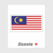 Flagge Malaysias Aufkleber (Blatt)