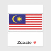 Flagge Malaysias Aufkleber (Blatt)