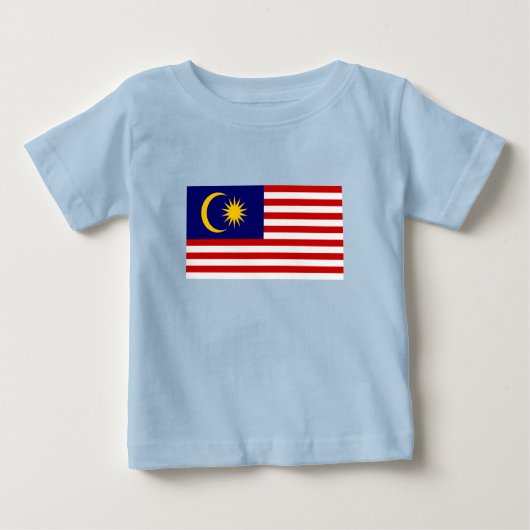 Flagge Malaysias Baby T-shirt (Vorderseite)
