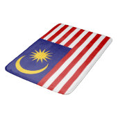 Flagge Malaysias Badematte (Schrägansicht)