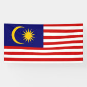 Flagge Malaysias Banner (Horizontal)