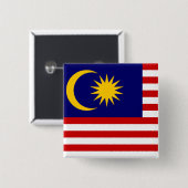 Flagge Malaysias Button (Vorne & Hinten)