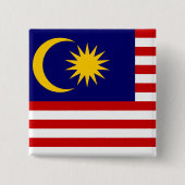 Flagge Malaysias Button (Vorderseite)
