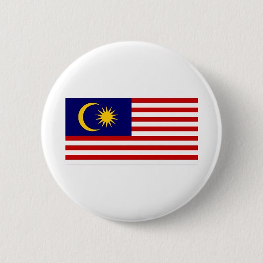 Flagge Malaysias Button (Vorderseite)