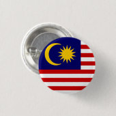 Flagge Malaysias Button (Vorne & Hinten)