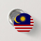 Flagge Malaysias Button (Vorne & Hinten)