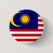 Flagge Malaysias Button (Vorderseite)
