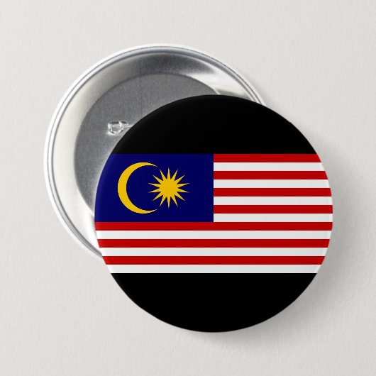 Flagge Malaysias Button (Vorne & Hinten)