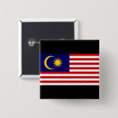 Flagge Malaysias Button (Vorne & Hinten)