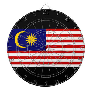 Flagge Malaysias Dartscheibe