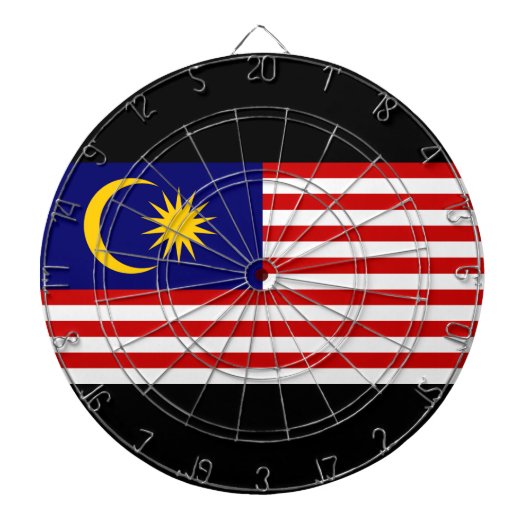 Flagge Malaysias Dartscheibe (vorne)