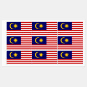 Flagge Malaysias Etiketten (Blatt)