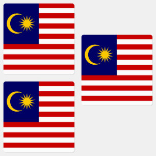 Flagge Malaysias Etiketten