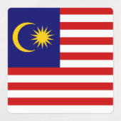 Flagge Malaysias Etiketten (Design 1)